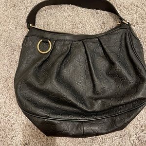 Black Gucci shoulder bag